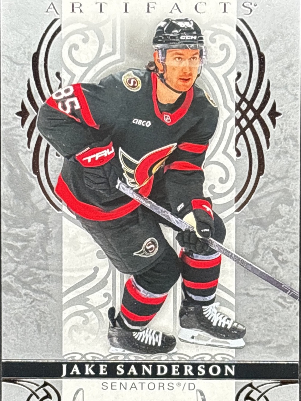 Upper Deck Artifacts Jake Sanderson Hockey Trading Card